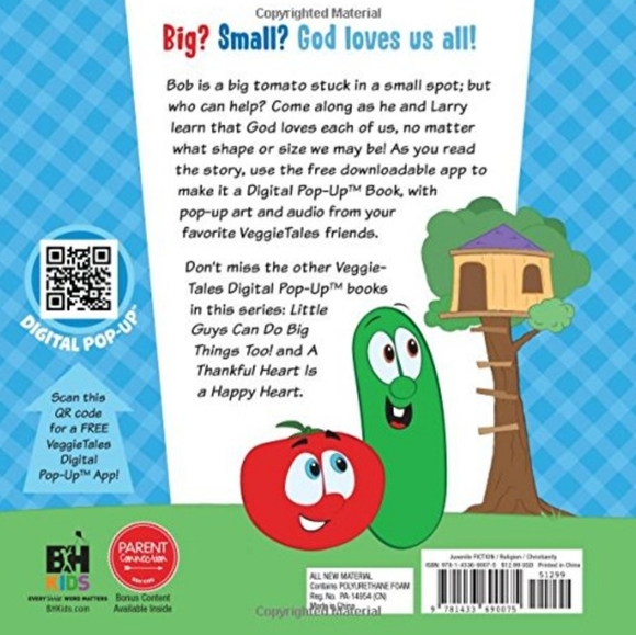 VeggieTales: God Loves Us All, Big and Small, a Digital Pop-Up Book (padded) - Picture 2 of 3